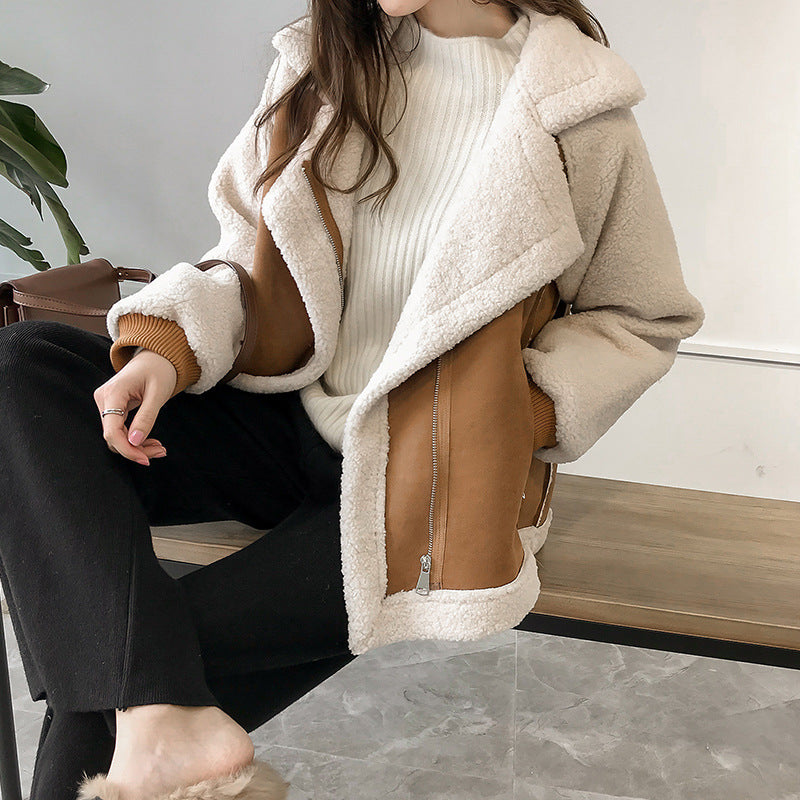 Chloe – Gefütterte Damen Teddyjacke im modernen Winterstil