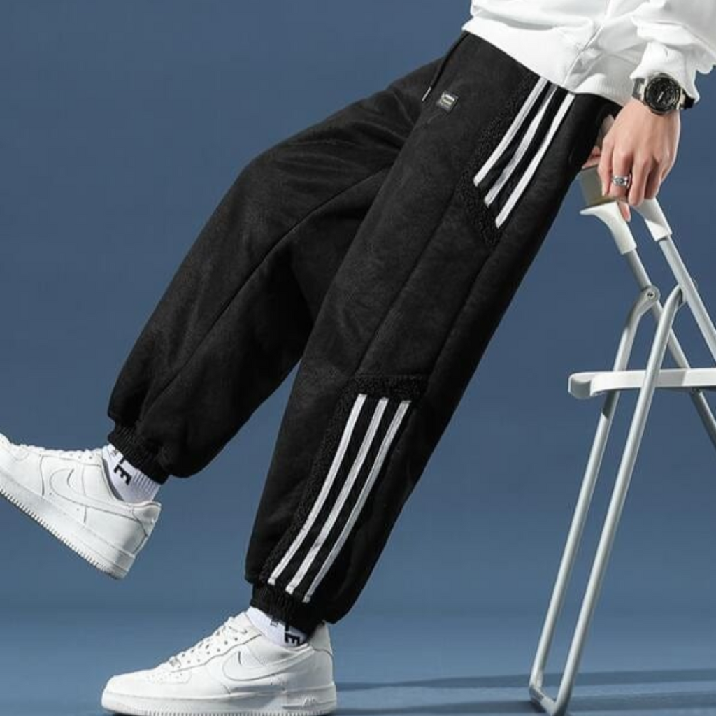 Noah - Herren Joggerhose mit Streifendetail und elastischem Bund