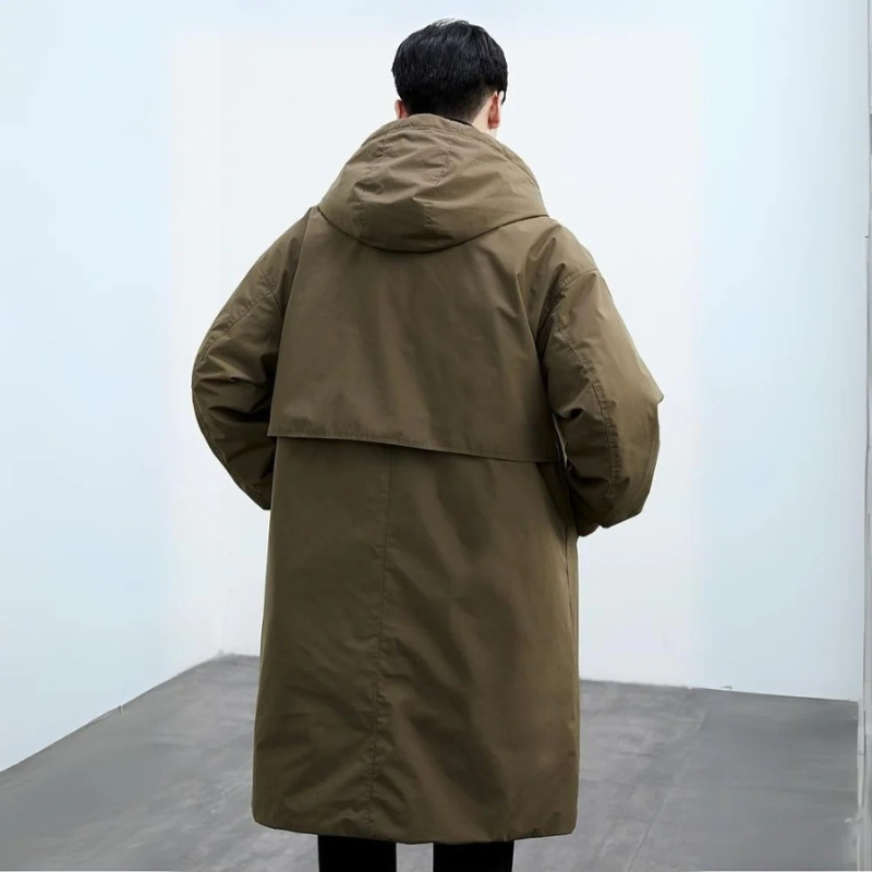Ethan – Moderner Gefütterter Herren Parka mit Kapuze