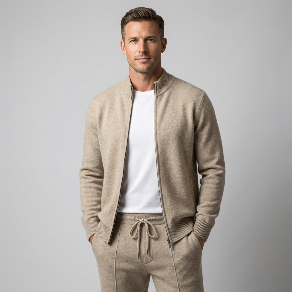 Damen Strickjacken- und Jogginghosen-Set: Bequem und stilvoll - J&B - 11 - Annoboutique
