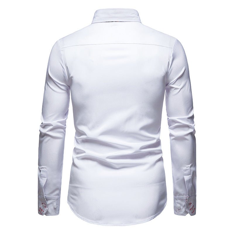 Marco – Elegantes strukturiertes Herren Langarmhemd