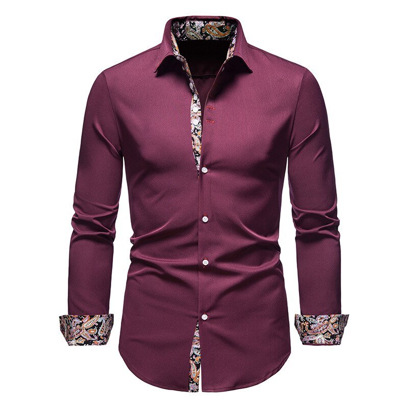 Marco – Elegantes strukturiertes Herren Langarmhemd