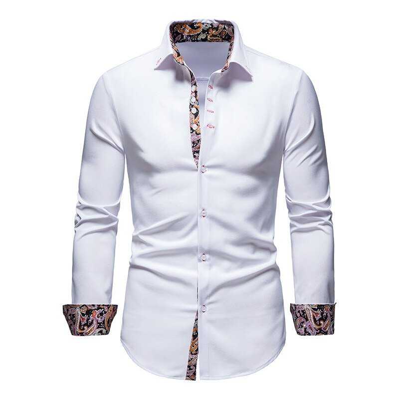 Marco – Elegantes strukturiertes Herren Langarmhemd