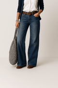 Majken Denim - Jeans mit Weitem Bein - Jeans - Hellgrau - Müller Mode