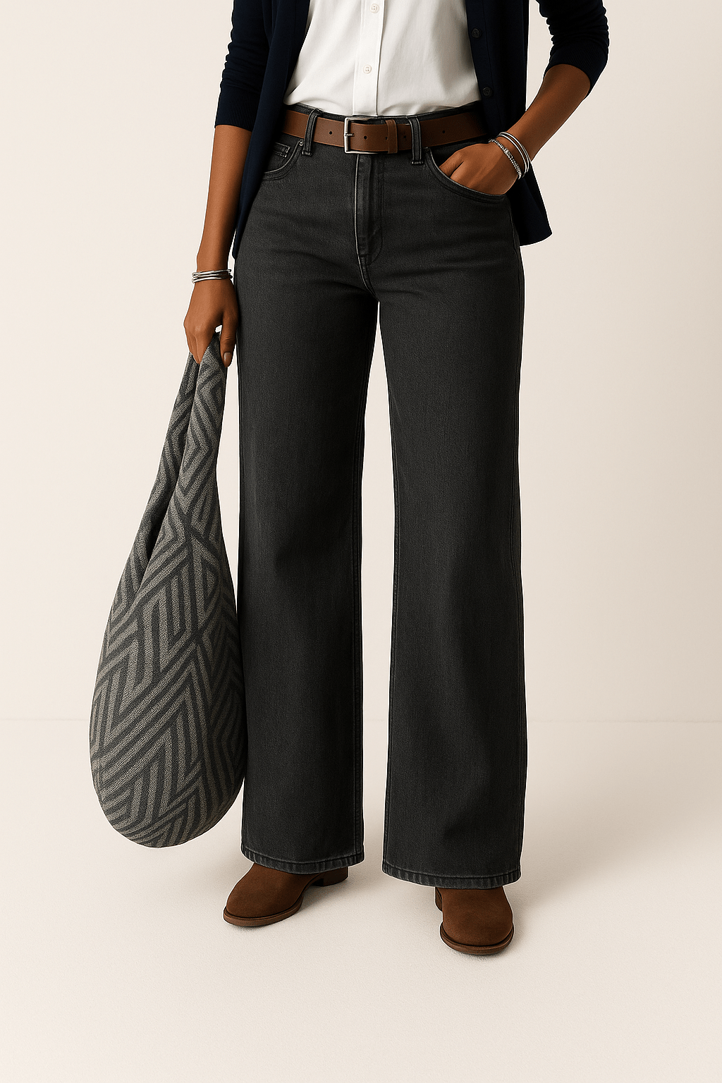 Clara – Damen Weit geschnittene Jeanshose