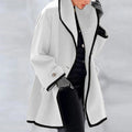 Oversized Damenmantel mit eleganter Kontrastakzentuierung - J&B - 2 - Annoboutique