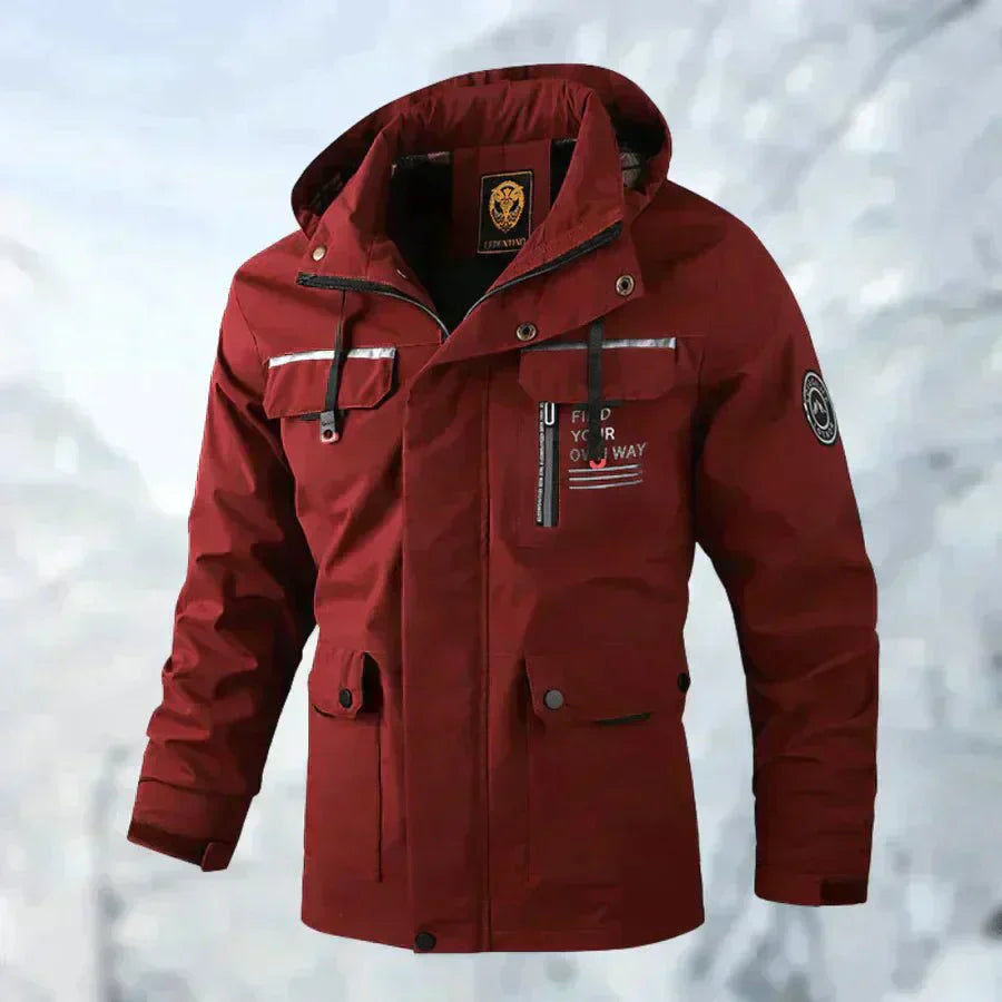 Markus – Herren Outdoor Winterjacke mit Kapuze