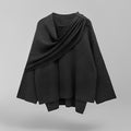 Amira - Damen Pullover mit weitem Schnitt und Schal-Detail