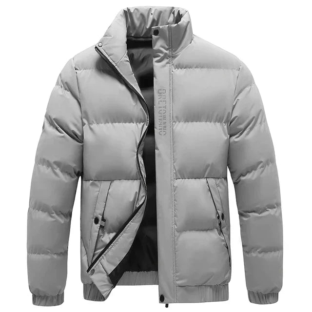 Damian – Gefütterte Herren Steppjacke mit Stehkragen