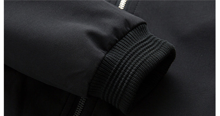 Slim-Fit Herren-Bomberjacke mit Reißverschluss - J&B - 10 - Annoboutique