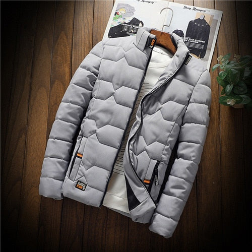 Jonas - Herren Steppjacke mit Reißverschluss und Stehkragen