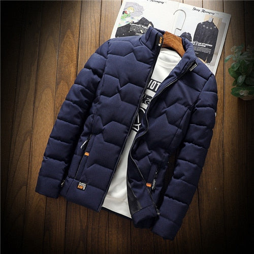 Jonas - Herren Steppjacke mit Reißverschluss und Stehkragen