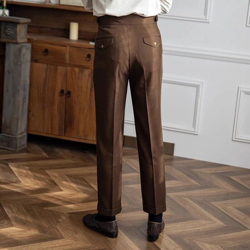 Paul – Elegante Stoffhose Mit Bundfalten