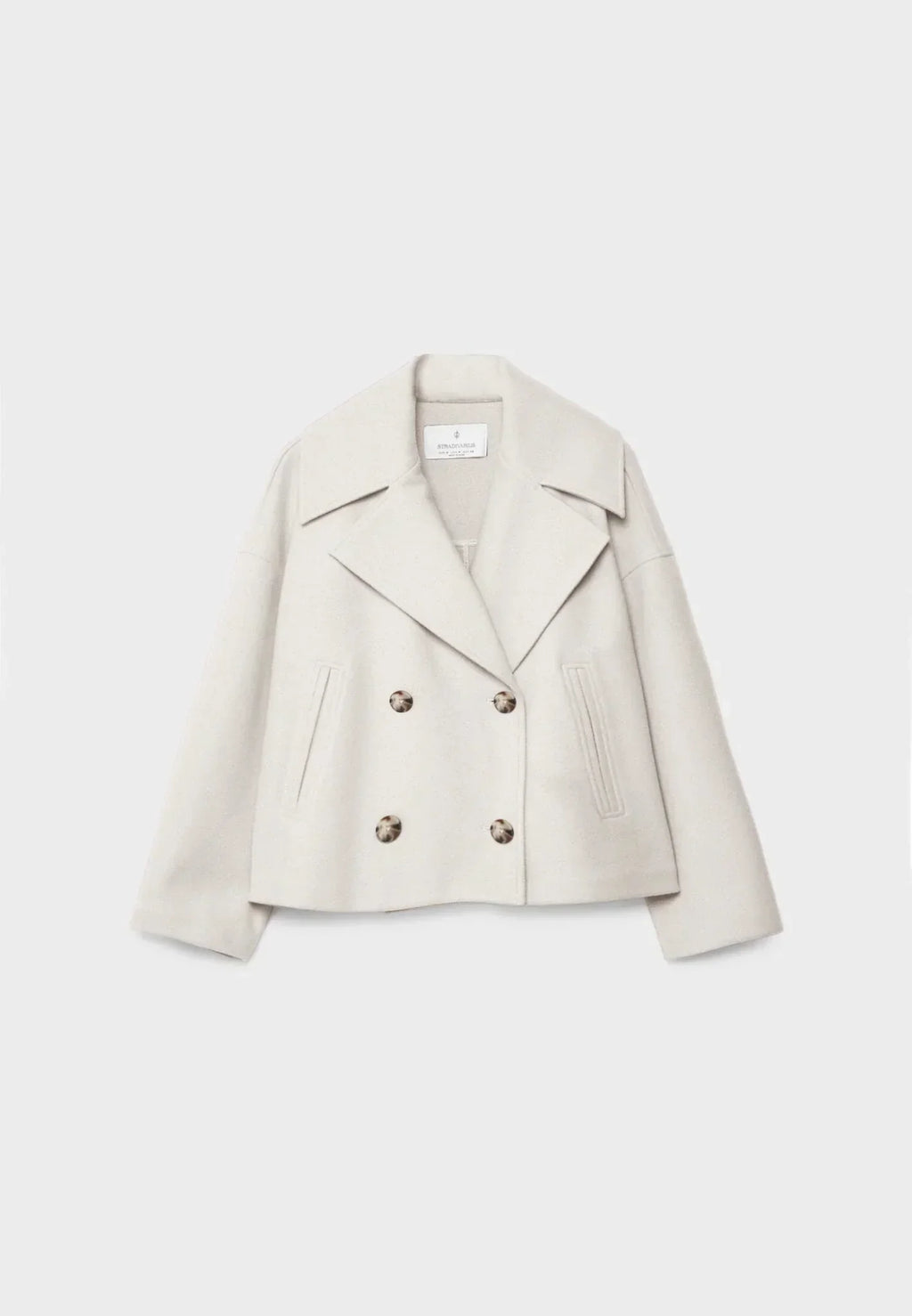 Mila – Kurzjacke mit Doppelreiher für Damen