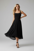 Clara – Damen Ärmelloses Midi Kleid mit fließender Silhouette