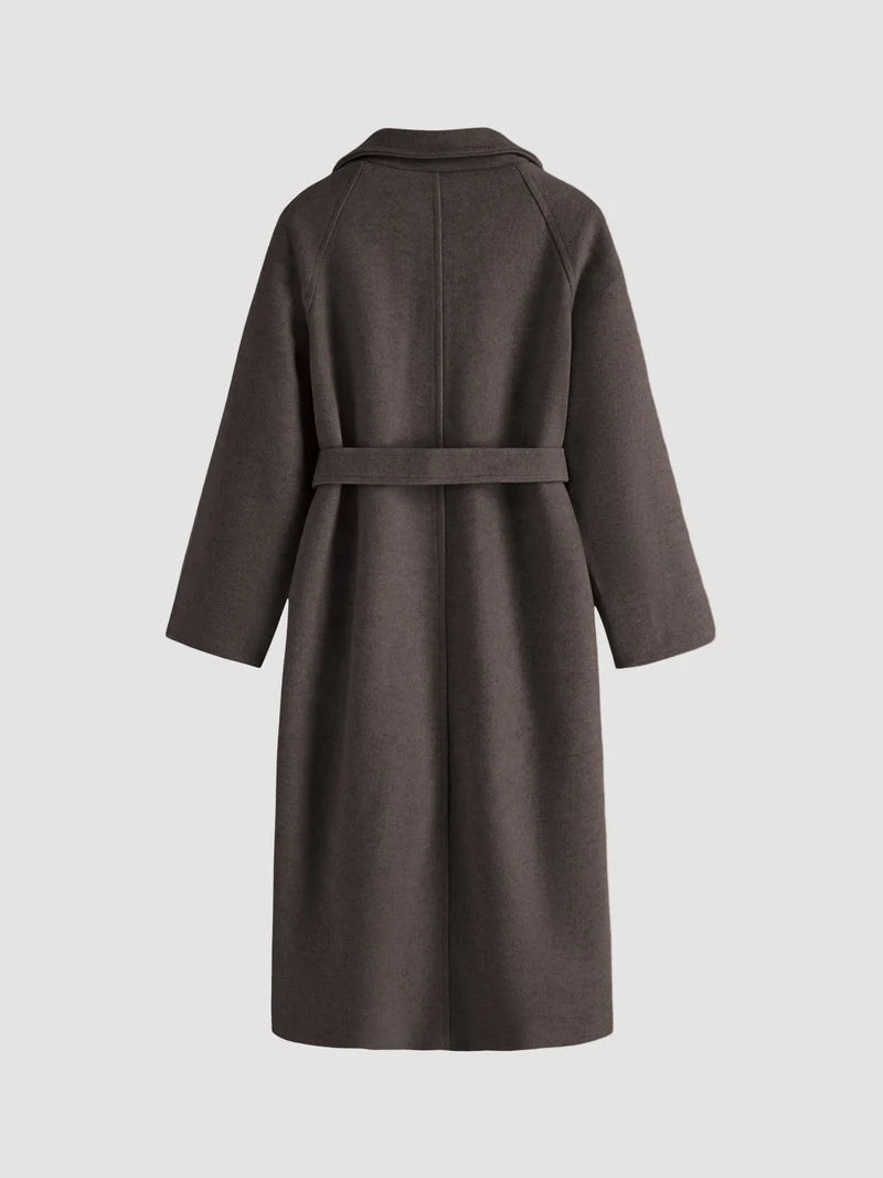 Isabella – Eleganter Wollgürtelmantel für Damen