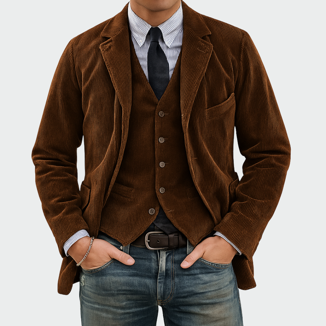 James – Eleganter Cord Sakko Herren