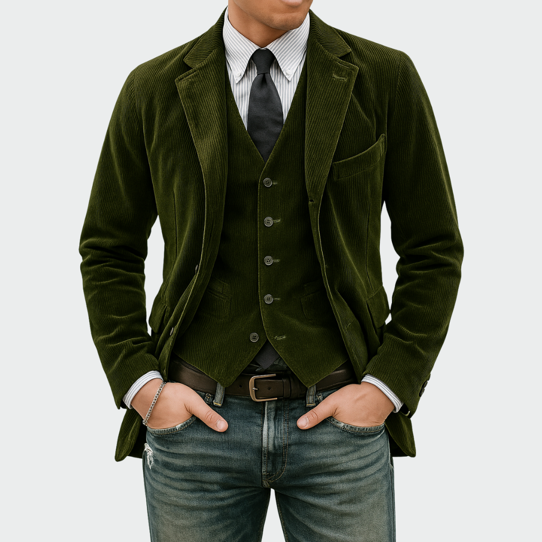 James – Eleganter Cord Sakko Herren