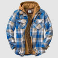 Marek – Gefüttertes Karo-Hemdjacke-Hoodie im warmen Herren-Winterlook