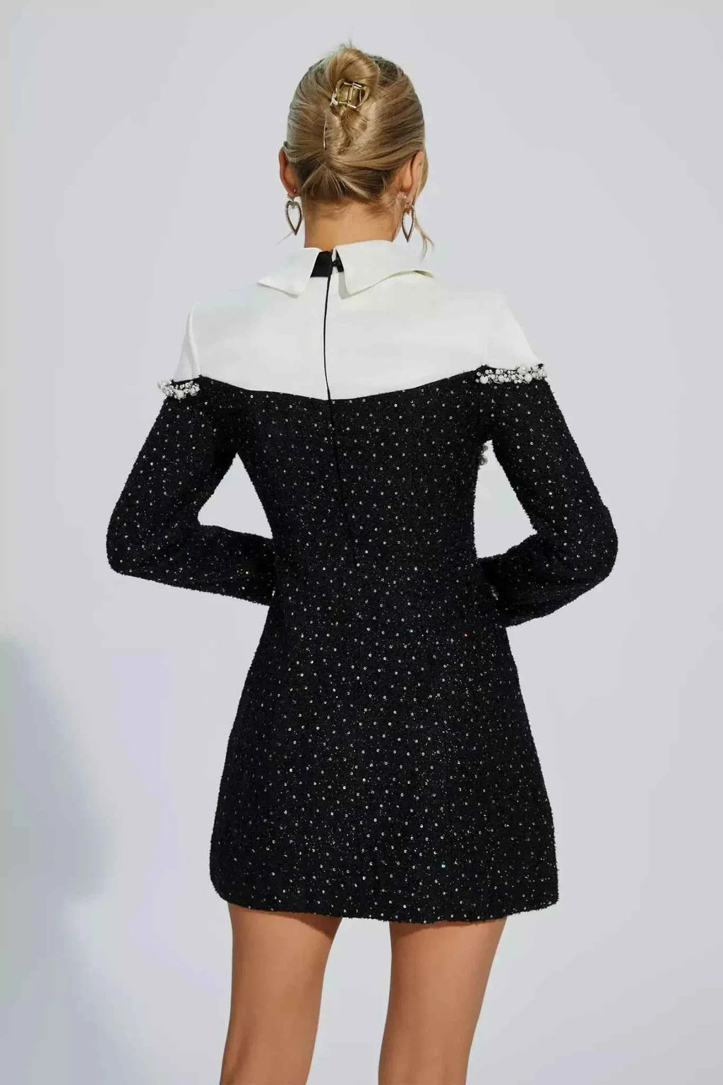 Vanessa - Damen Cocktailkleid figurbetont mit Kragen