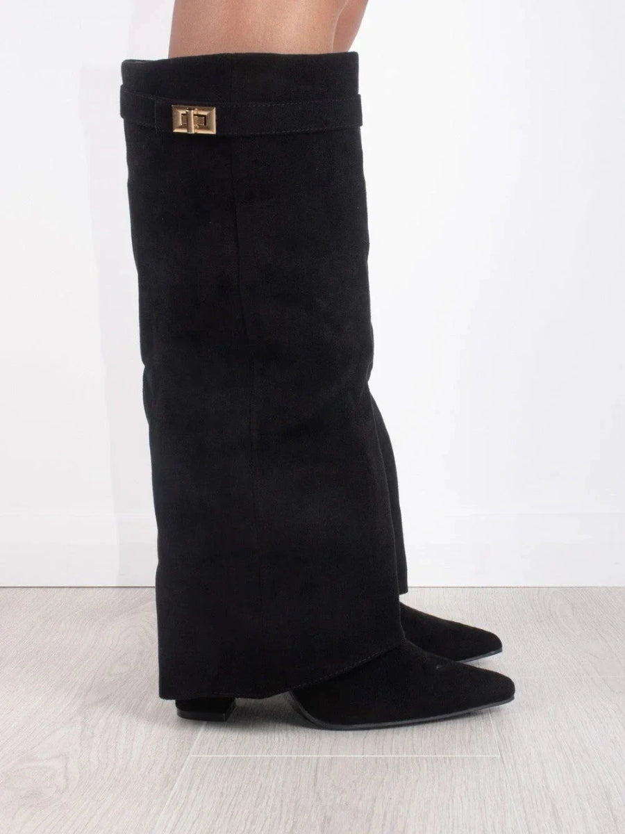 Amelia – Kniehohe Wildlederstiefel Damen