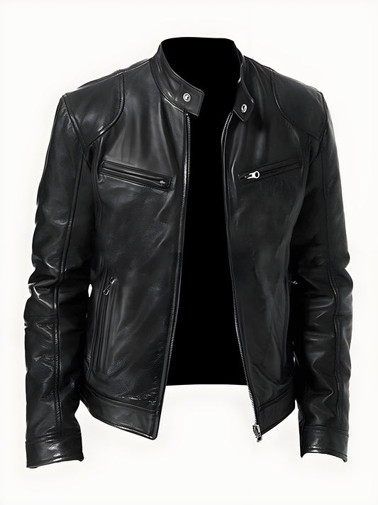 Alejandro – Klassische Herren Lederjacke Biker-Stil